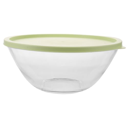 Tazón de vidrio transparente con tapa para masa 4.7Qt miniatura 1