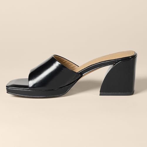 Image of Amazon Essentials Women's Platform Block Heel Mule Sandals