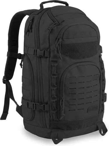 HIGHLAND TACTICAL Foxtrot 38L Large Tactical Backpack for Men & Women, Durable Hiking Travel Laptop...
