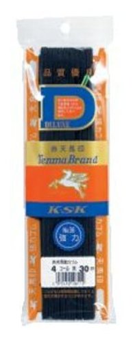 金天馬 赤天馬強力平ゴム 30m巻 4コール(4mm) kw10611 黒