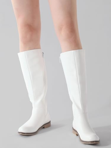 Image of Shoe'N Tale Women's Knee High Boots Round Toe Low Heel
