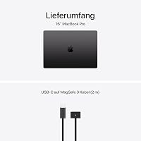 Apple MacBook Pro Laptop mit M5 Max Chip mit 18-Core CPU und 32-Core GPU: Entwickelt für KI, 16,2" Liquid Retina XDR Display, 36 GB gemeinsamer Arbeitsspeicher, 2 TB SSD, WLAN 7; Space Schwarz – Ansicht 6