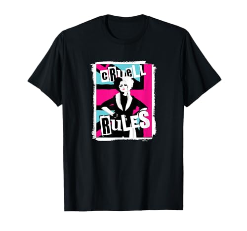 T-shirt Cruella Cruell Rules idéal pour vos sorties citadines et soirées pop culture