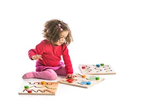 BSM - Pédagogie MONTESSORI - Lot de 3 Labyrinthes - EF 21034/6/8