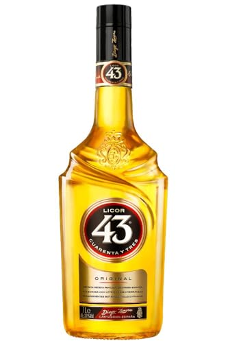 Licor 43 Original (1x1 0l) 31% vol. Aromen von Vanille mediterranen Zitrusfrüchten und aromatischen Gewürzen trinke ihn pur auf Eis mit Milch mit Espresso oder als fruchtigen Longdrink