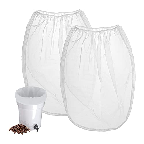 GRONGU Cold Brew Coffee Filter Bag Compatible With Toddy Cold Brew System Strainer Bag for 5 Gallon Commercial Brewers, Washable & Reusable - 2 Pack