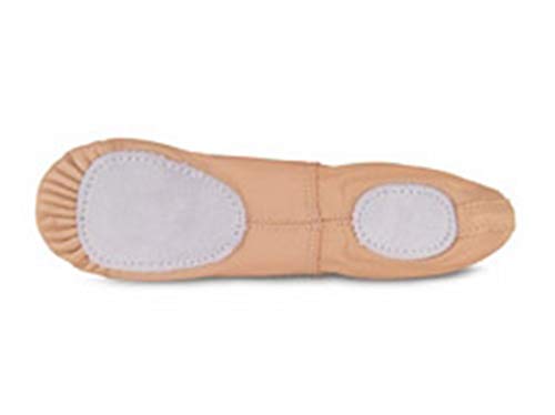 Pink Leather Split Sole Shoes2