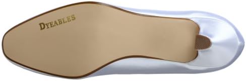 Dyeables Women's Abbey Pump,White,10 M | Image 3