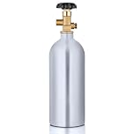 GANCOWISE 2.5lb Aluminum New CO2 Tank, DOT Approved Gas Cylinder with CGA 320 Valve for Kegerators and Draft Beer Dispensing