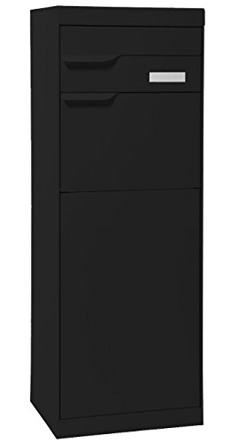 MEFA Paketpostkasten Etna (772) Entnahme Hinten Namensschild Tiefschwarz...