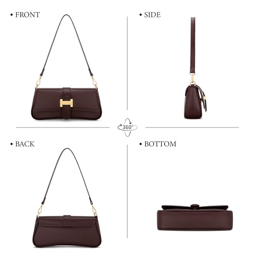 Image of KKXIU Shoulder Bag for Women Small Hobo Handbag Mini Retro Clutch Purses