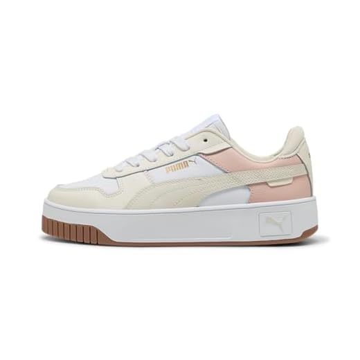 PUMA Tênis feminino Carina Street, Puma Marfim branco alpino neve gelada, 37.5 EU