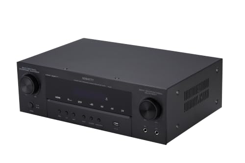 Image of SOBATTY 7.1 Channel AV Receiver | Audio Amplifier with Subwoofer Output, Bluetooth Streaming | Surround Sound System for TV, Home Stereo Receiver for Home Theater.