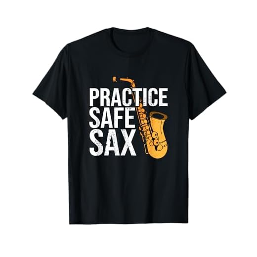 Camisa de saxofón de práctica Segura, Divertida Broma de músico y músico Camiseta