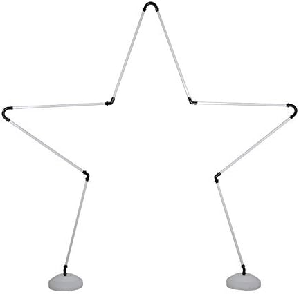 Printex Heart Star Balloon Arch Frame Kit with Column for Wedding Decoration (Star)