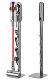 Picture of SIOMK Vacuum Stand for Dyson Gen5 V15 V12 V11 V10 V8 V7 V6, Drill-Free Standing Dock with Hidden Cord & Space-Saving Design, Stable Metal Organizer for Cordless Cleaner & Attachments, Easy Assembly