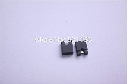 Udith 100pcs 2pin mini micro jumper for 2.54 mm Pin Header Black Standard PCB shunts