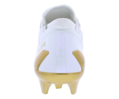Image of adidas Adizero Electric Mens Shoes Size 8.5, Color: Cloud White /Gold Metallic /Cloud White-White /Chalk White