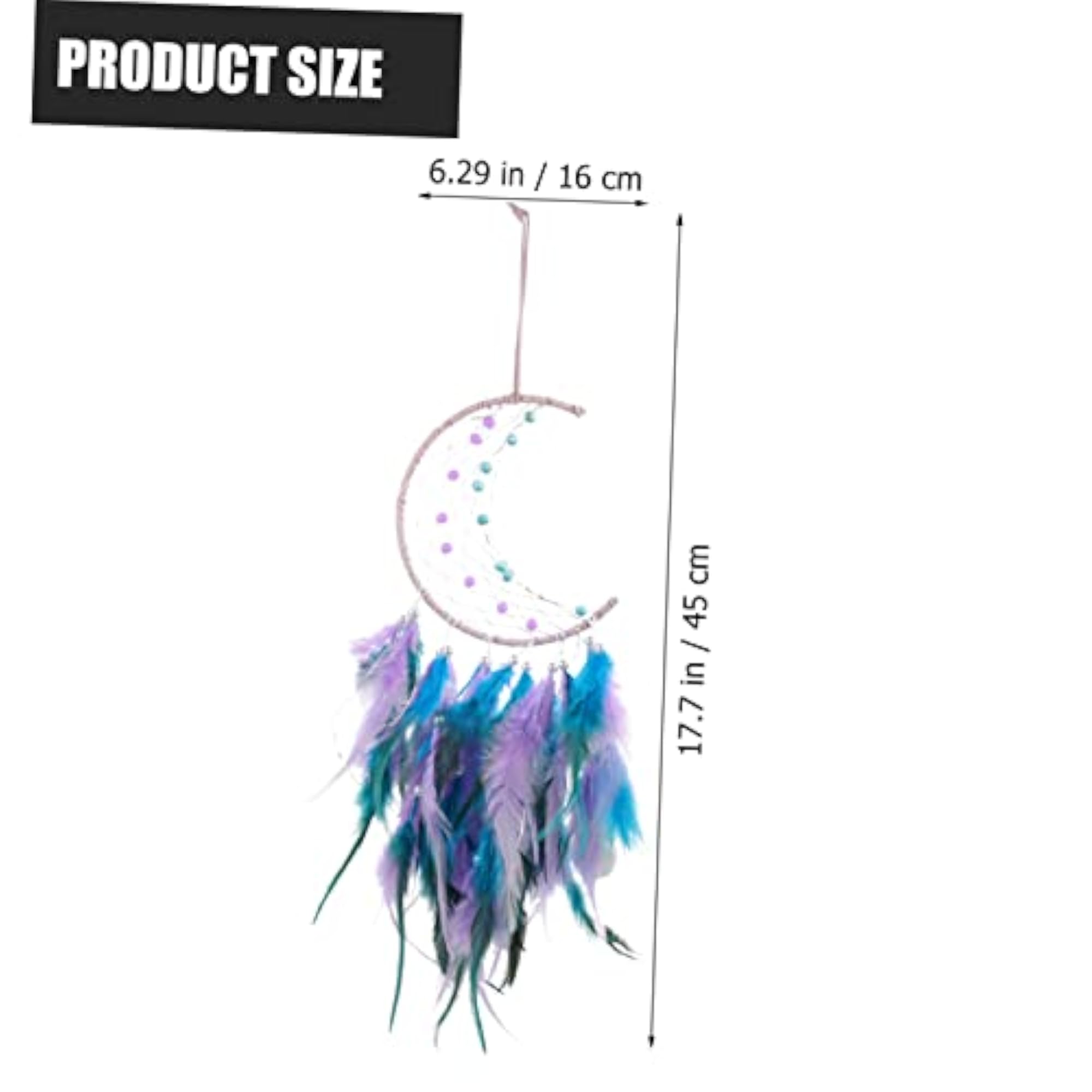 Moon Dream Catcher Wall Hanging Decor with Light