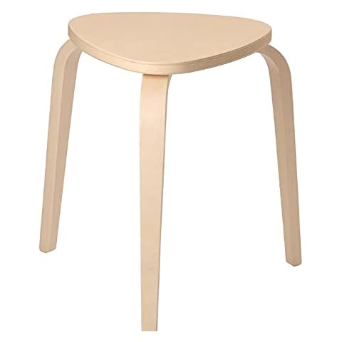 Ikea KYRRE-FROSTA Stapelhocker Holz-Hocker aus massivem Birkensperrholz-Sitzdurchmesser 35 cm-Sitzhöhe 45 cm-bis 100kg Cover