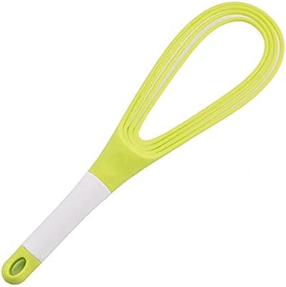 ddq Wisk 1 Piece of Rotatable and Foldable Mini Kitchen Whisk, Manual Milkshake Drink Whisk, Whisk, Agitator Tool, Manual Kitchen Whisk, 2-in-1 Mixer(Green)