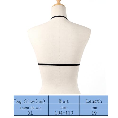 Sexy Body Lingerie, Erotische Dessous Büstenhalter Käfig Damen Ungepolstert Bralette Neckholder Verband Reizwäsche für Damen Festival Club Party Wear Bra – Bild 2