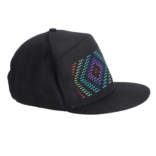 Casquette LED personnalisable avec écran interactif 16x32 connecté par application Bluetooth - 6