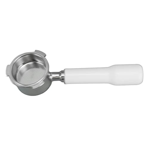 Brilluxa Bottomless Portafilter, Naked Portafilter, Espresso Portafilter, Compatible with DeLonghi Dedica Arte EC0680 EC0685, Single Wall Portafilter Handle (White) - Image 4