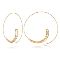 Gold Spiral Hoop