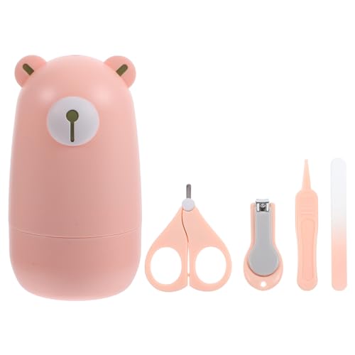 IWOWHERO Baby Nail Care Kit Set 4 Piece Nail Tools Kit for Infant Anti-Slip Handle Safe Design for Newborns