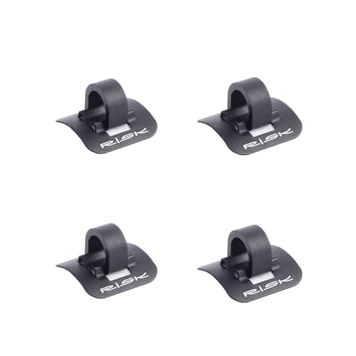 Mtb Bike Road Bicycle C-Clips Clamps Housing Hose Guide With Adhesive Seat For Brake Derailleur Shift Cables Or Oil Tube, 4 Pcs/Pack #TOP8