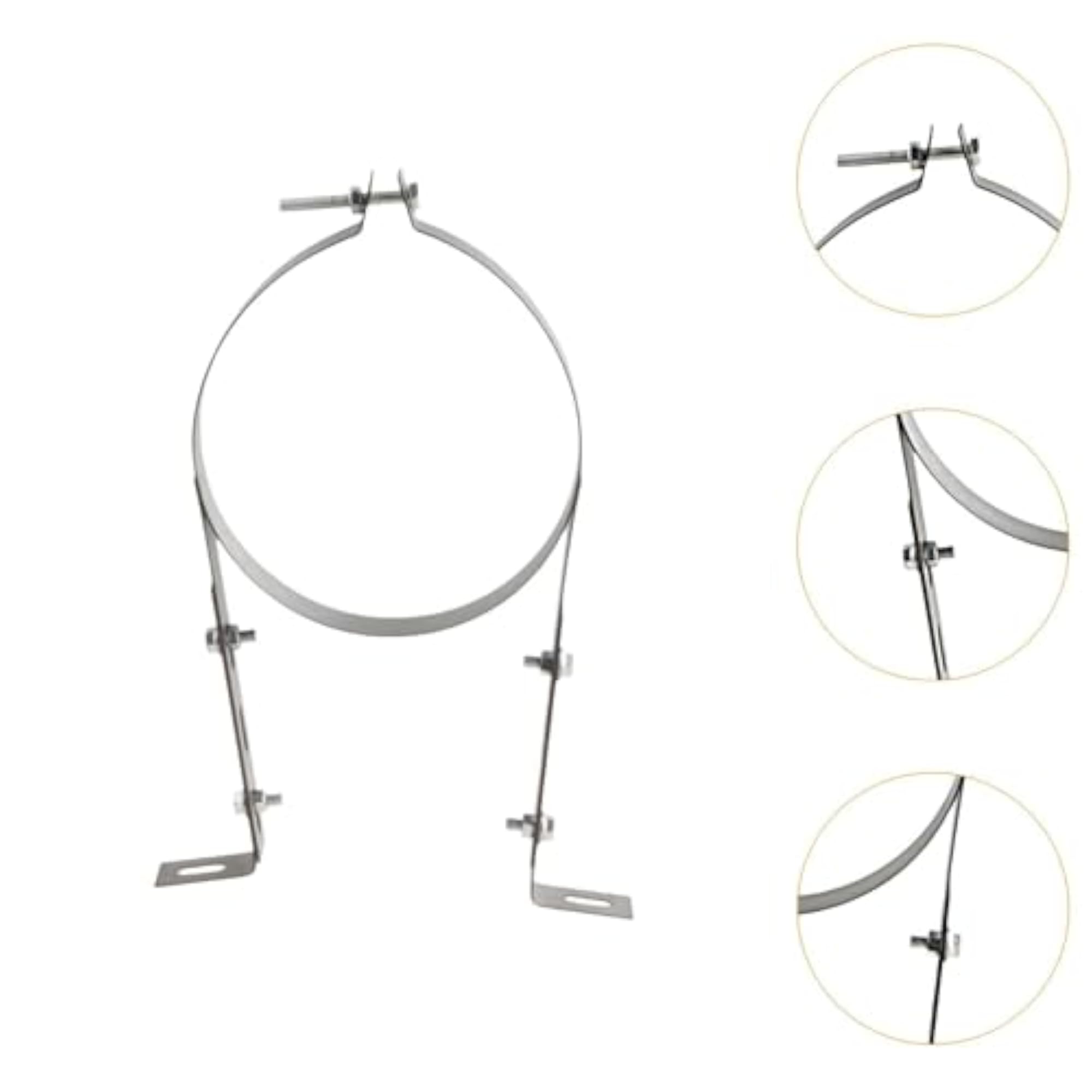 Wall Strap Support Bracket for Chimney Pipe Installation