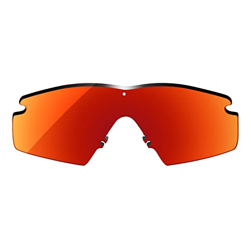 Image of OOWLIT Replacement Lenses Compatible with Oakley Si M Frame 2.0 OO9047 / Si M Frame 3.0 OO9146 Sunglass Fire Non-polarized