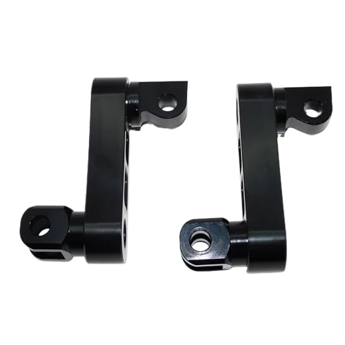 Repose-Pieds Passager Moto Harley Dyna Support Réglable Noir 2 Pcs
