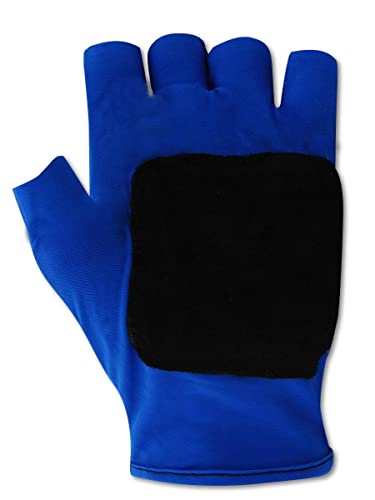 Magid Atv202M Fingerless Gel Palm Padded Impact Glove, Medium, Blue, Left & Rigth Hand (1 Pair) #TOP1