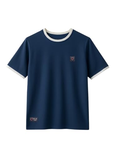 Image of YAZOLE Men's Round Neck Solid T Shirt | Regular Fit Lycra Blend Half Sleeve Tee | Casual Gym Running Walking Sports Office Travel | Stretch Fabric | Comfortable for Everyday use | (S to XXL)