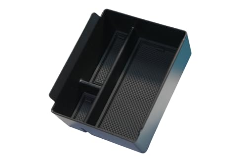 MEDZUK Kompatibel mit Skoda Kodiaq 2024-2025 2026 Auto Mittelkonsole Aufbewahrungsbox Armlehnen Tray Center Console Organizer Handschuhfach Zubehör (Schwarz)