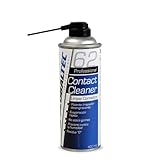 Globaltec Limpiador de Contactos Eléctricos Residuo 0 (400ml) - Spray Dieléctrico de Secado Rápido. Limpia Placas Base, Mandos Gaming y Potenciómetros. Seguro con Plásticos