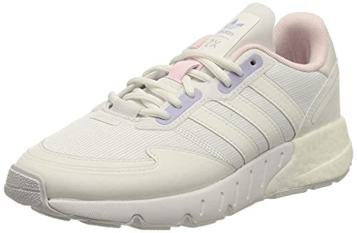 adidas Femmes ZX 1K Boost Baskets, Cloud White/Cloud White/Violet Tone, 40 EU