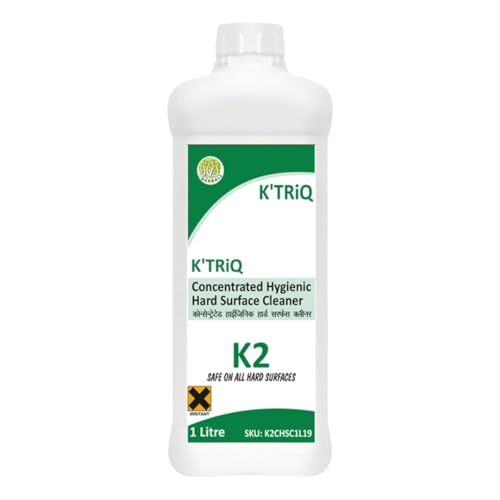 Image of K'TRiQ K2 Surface & Floor Cleaner Liquid 1 Litre - Aroma based Disinfectant and Restores Shiny Floors | Suitable for All Floor Cleaner Mops | Kills 99.9% Germs| India's #1 Industrial Floor Cleaner