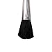 Mollensiuer 1 Piece Plastic Black Round Handle Anti Static Brushes Computer Keyboard Laptop Electronics Camera Small Cleaning Brush Duster Clean Brush Small Portable Handle Anti Static Brushes