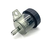 FUKUMIDO マスターシリンダー ホース キャップ リザーブタンク バイク バンド ブレーキフルード オイル カップ タンク 確認窓 スモーク 直