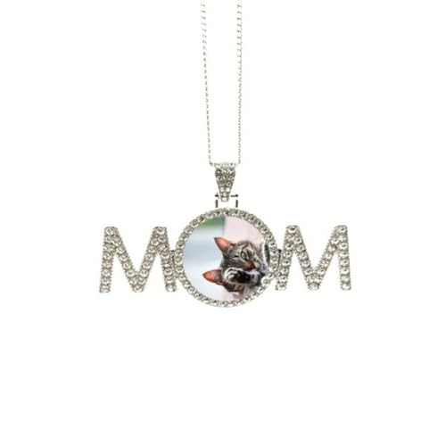 Collier avec photo de chat pendentif personnalisé fête des mères M