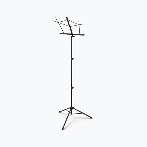 On-Stage SM7222BB Tripod-Base Sheet Music Stand with Bag (Portable, Folding Sheet Music Setup, Adjustable Height and Angle, Heavy-Duty Tubular Legs, Nonslip Rubber Feet, Metal, Black) - Thumbnail 4