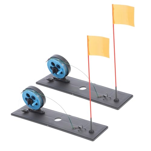SUPVOX 2pcs Ice Fishing Rod Telescoping Pole Spud Bar Strong Fishing Rod for Winter Portable Outdoor Accessory