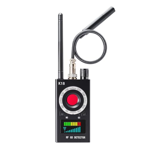 Hidden Camera Detector GPS Tracker & Bug Detector Portable RF Signal Scanner with Vibration Alarm AI-Powered Anti-Spy Device for Travel Hotel Home Office & Car Security