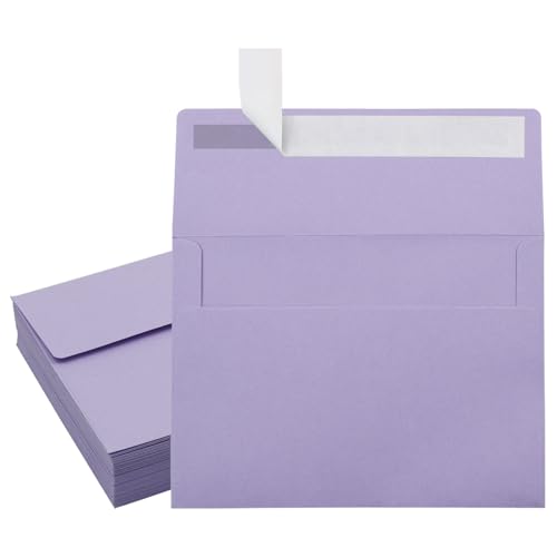Enveloppes A6 autocollantes violettes pour cartes de vœux et photos 10x15 cm en vrac