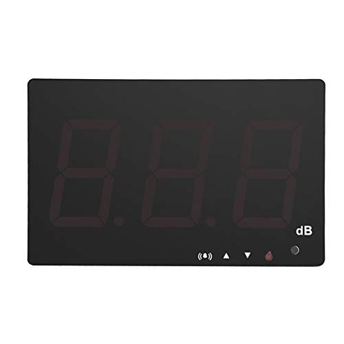 Digital Sound Meter, USB 30-130dB Wall Hanging Decibel Meter with 9.6 inch LCD, Alarm Function, Data Storage, for Home Studio Factory Classroom