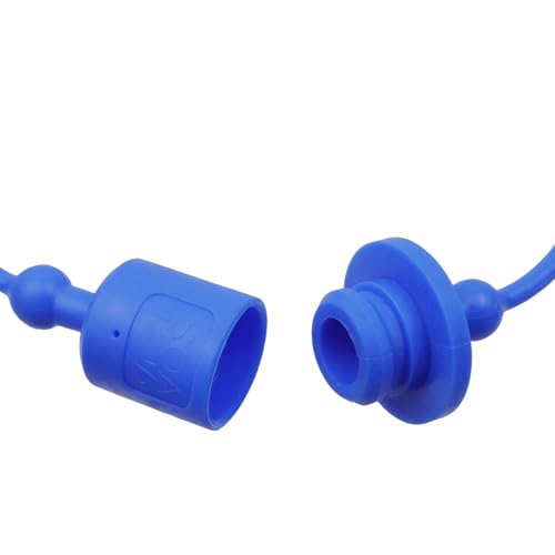 Image of HEVSTIL 4Sets 1 /2 inch Hydraulic Quick Coupler Male Dust Cap and Female Plug Cover, Red Rubber Dust Caps /Plugs with Retention Ring Keeps Cap Attached to Hose(Four Colours)