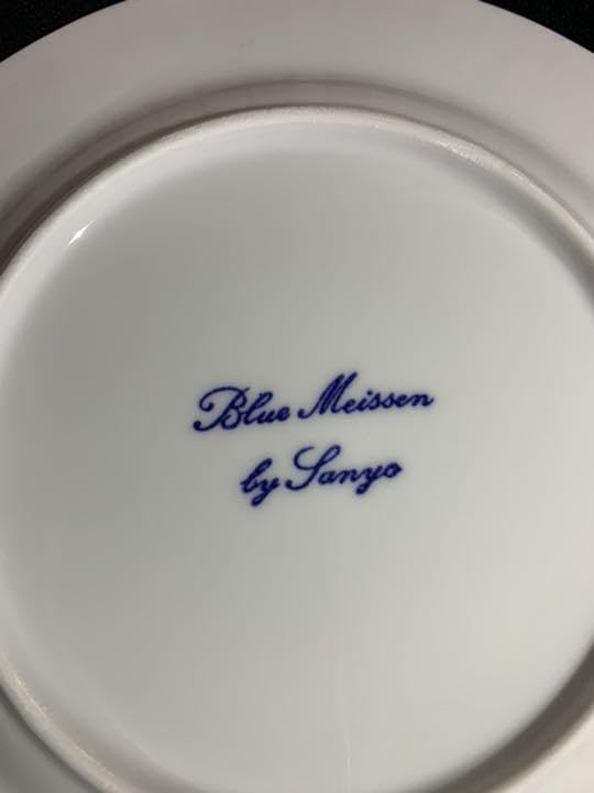 Amazon.co.jp: 三洋陶器のブルーマイセン スパゲティー皿とお茶碗と